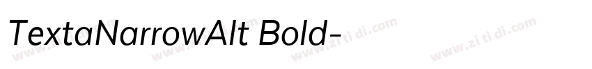 TextaNarrowAlt Bold字体转换